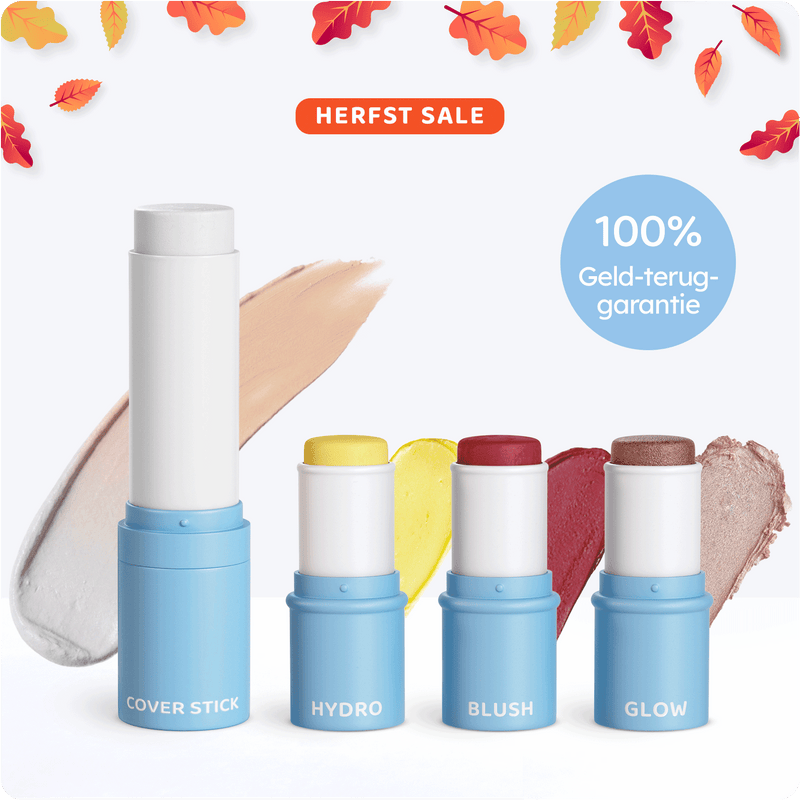 Foundation + Hydro + Blush + Glow | Complete make-up en verzorgings set