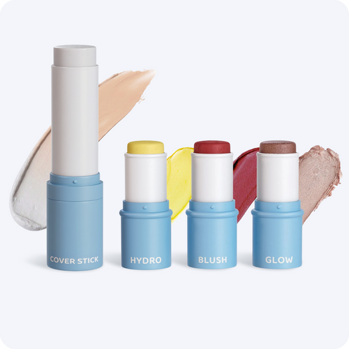 Cover + Hydro + Blush + Glow | Complete make-up en verzorgings set