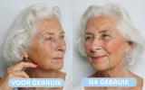 Marion voor na gebruik make-up stick oudere rijpere huid